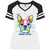 I Love My Boston Terrier Design Ladies' Game V-Neck T-Shirt