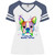 I Love My Boston Terrier Design Ladies' Game V-Neck T-Shirt