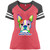 I Love My Boston Terrier Design Ladies' Game V-Neck T-Shirt