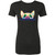 I Love My Frenchie Pee-a-Boo French Bulldog Design Ladies' Triblend T-Shirt