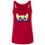 I Love My Frenchie Pee-a-Boo French Bulldog Design Ladies' Relaxed Jersey Tank