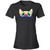 I Love My Frenchie Pee-a-Boo French Bulldog Design Ladies' Lightweight T-Shirt 4.5 oz