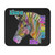 Live a Colorful Life Colorful Zebra Design Mouse Pad - Black