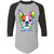 I Love My Boston Terrier Colorful Boston Terrier Design Colorblock Raglan Jersey 4420