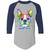 I Love My Boston Terrier Colorful Boston Terrier Design Colorblock Raglan Jersey 4420