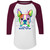 I Love My Boston Terrier Colorful Boston Terrier Design Colorblock Raglan Jersey 4420