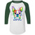 I Love My Boston Terrier Colorful Boston Terrier Design Colorblock Raglan Jersey 4420