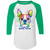 I Love My Boston Terrier Colorful Boston Terrier Design Colorblock Raglan Jersey 4420