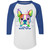 I Love My Boston Terrier Colorful Boston Terrier Design Colorblock Raglan Jersey 4420