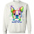 I Love My Boston Terrier Colorful Boston Terrier Design Crewneck Pullover Sweatshirt Z65