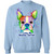 I Love My Boston Terrier Colorful Boston Terrier Design Crewneck Pullover Sweatshirt Z65