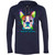 I Love My Boston Terrier Colorful Boston Terrier Design LS T-Shirt Hoodie Dark 987