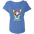 I Love My Boston Terrier Colorful Boston Terrier Design Womens' Triblend Dolman Sleeve NL6760