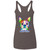 I Love My Boston Terrier Colorful Boston Terrier Design Womens' Triblend Racerback Tank NL6733