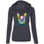 I Love My Boston Terrier Colorful Boston Terrier Design Womens' LS T-Shirt Hoodie Dark 887L