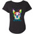 I Love My Boston Terrier Colorful Boston Terrier Design Womens' Triblend Dolman Sleeve Dark NL6760