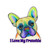 I Love My Frenchie Colorful French Bulldog Design Kiss-Cut Stickers