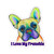 I Love My Frenchie Colorful French Bulldog Design Kiss-Cut Stickers