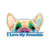 I Love My Frenchie Peek-a-Boo Colorful French Bulldog Design Kiss-Cut Stickers