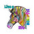 Live a Colorful Life Colorful Zebra Design Kiss-Cut Stickers