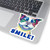 Smile! Colorful Smiling Boston Terrier Dog Design Kiss-Cut Stickers