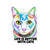 Life is Better with Cats Colorful Cat Design Kiss-Cut Stickers