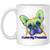 11oz_Mug I Love My Frenchie Colorful French Bulldog Design 11 oz. White Mug