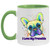 ILM Frenchie new with tilting head with BG I Love My Frenchie Colorful French Bulldog Design 11 oz. Accent Mug AM11OZ