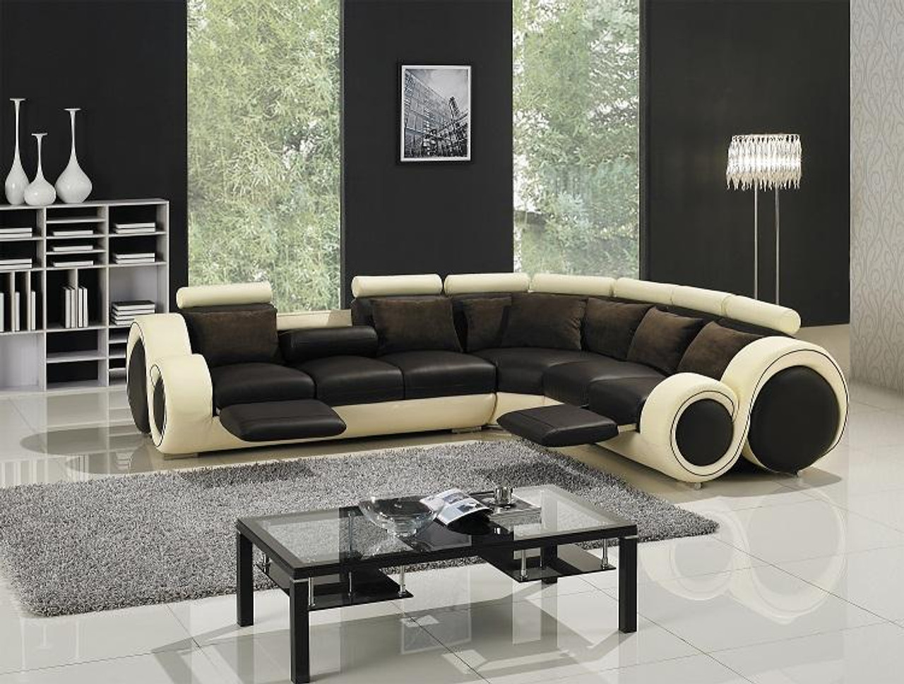 VIG Furniture VGYIT27C Divani Casa T27C - Sectional Sofa With Recliners