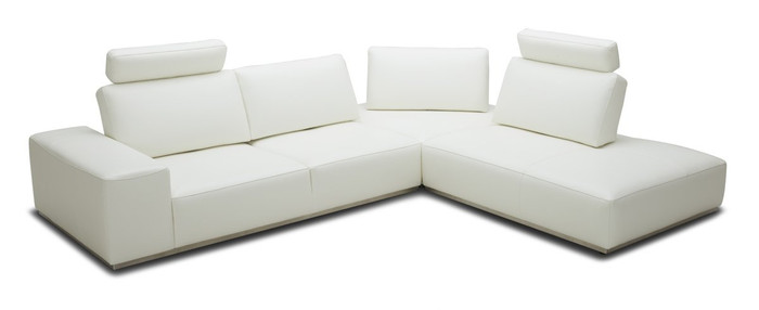VIG Furniture VGKK5615B-M2827 Divani Casa Martha Modern White Leather Sectional Sofa