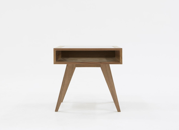 VIG Furniture VGBBVIG141101B-DUB Modrest Dublin Modern Walnut End Table