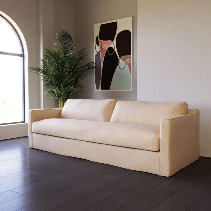 VIG Furniture VGAFSH12-07-3P Divani Casa Admiral - Modern Classic Sand Fabric Sofa