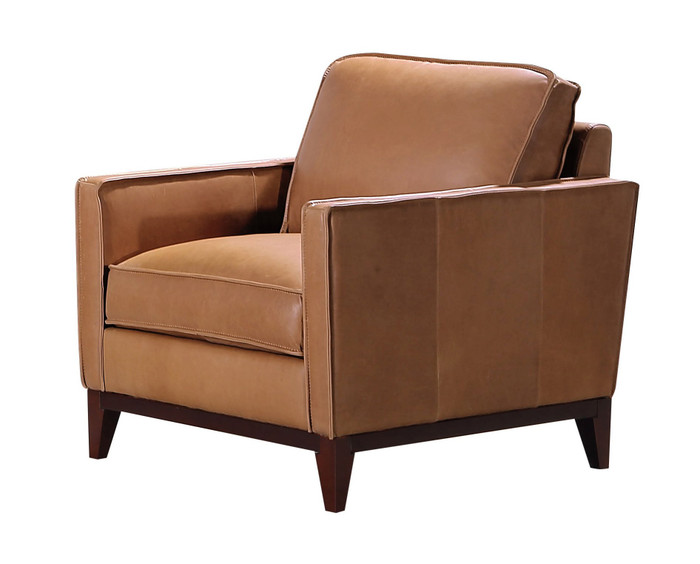 VIG Furniture VGCA6394-BRN-CH Divani Casa Naylor - Modern Brown Italian Leather Split Chair