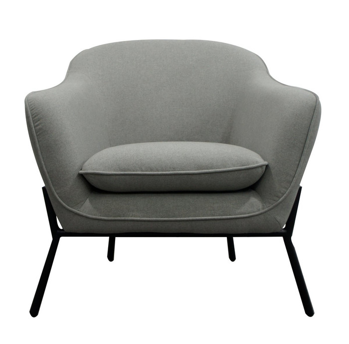 VIG Furniture VGUIMY431-GREY Modrest Joiner - Modern Grey Fabric Armchair