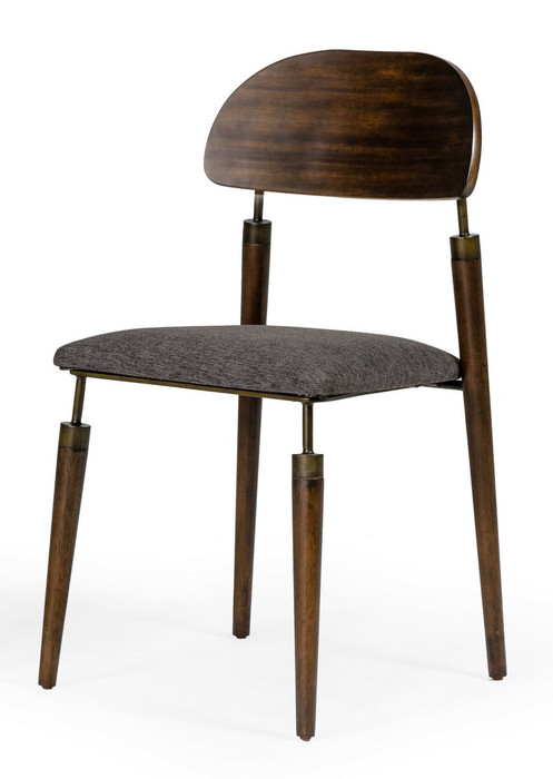 VIG Furniture VGWH184090601 Modrest Sebring - Mid-Century Modern Acacia Dining Chair (Set Of 2)