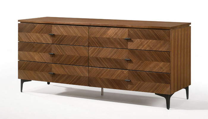 VIG Furniture VGMABR-103-DR Modrest Paula - Mid-Century Walnut Dresser