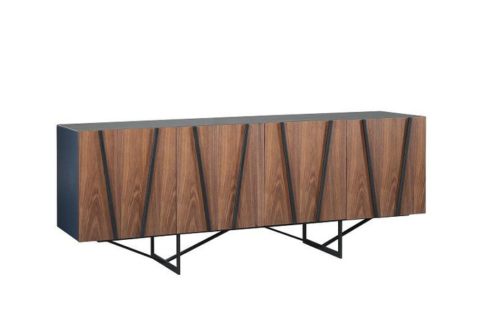 Modrest Strand Modern Walnut & Gray Buffet - VGVCG8978-MD-WAL By VIG Furniture