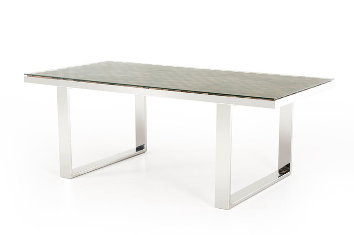 Modrest Santiago Modern Wood Mosaic Dining Table