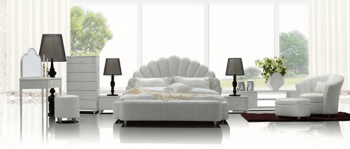 Whelk Modern White Vanity Table - CL-SLE-WHELK-VANITY By VIG Furniture