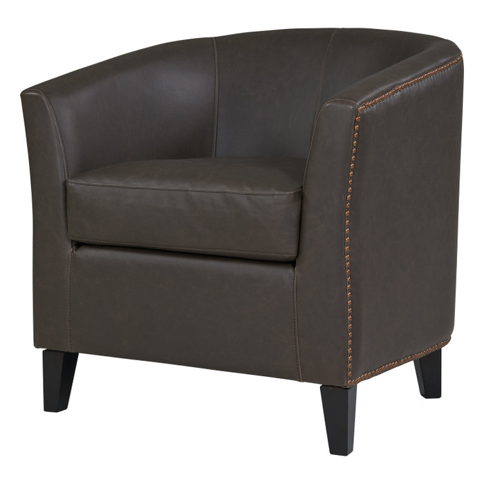 New Pacific Direct Orson Bonded Leather Tub Chair 353021B-V01-B