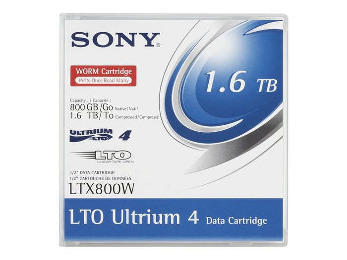 SONLTX800W Sony Lto Ultrium-4 Lq-800Gb/1.6Tb Worm By Arlington