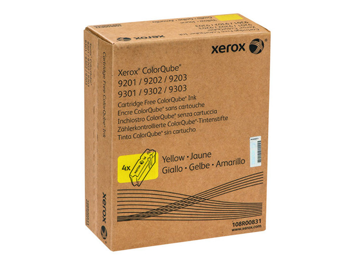 XER108R00831 Xerox Colorqube 9201 4Pk Sd Yellow Ink Sticks By Arlington