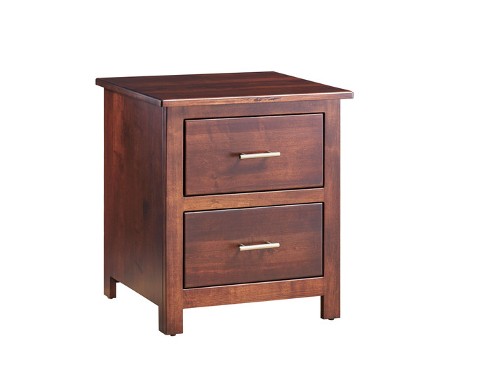 CN2224 Classic Nightstand Red Oak & Brown Maple By J.Miller Woodworking