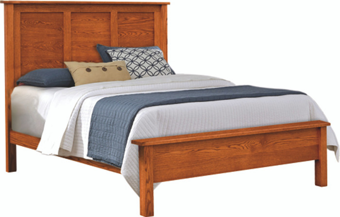 600QLF Shaker Collection Queen Bed With Low Footboard By Frog Pond Furniture