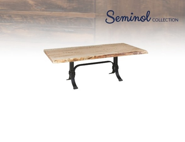 SCT54 Seminole Live Edge Tables Collection 54" Coffee Table By Frog Pond Furniture