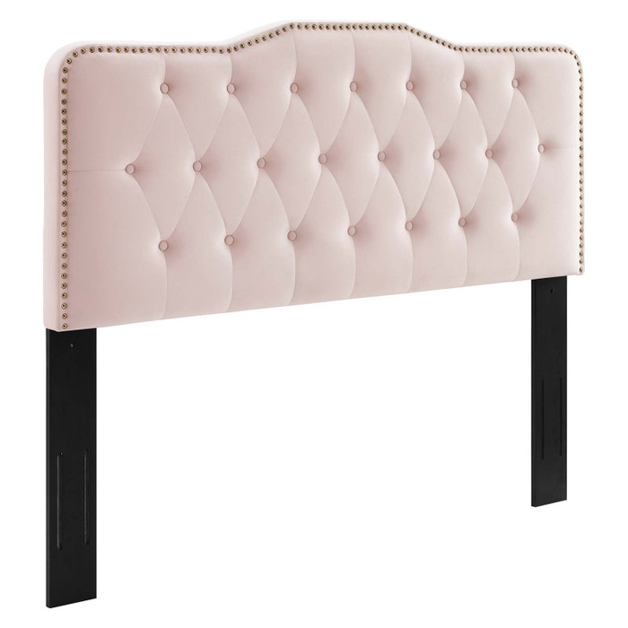 MOD-6409-PNK Sophia Tufted Performance Velvet Twin Headboard By Modway