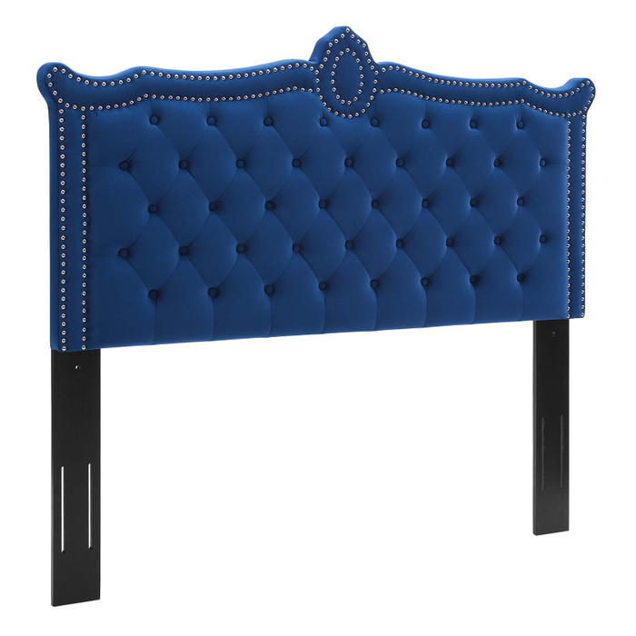 MOD-6324-NAV Louisa Tufted Performance Velvet Full/Queen Headboard By Modway