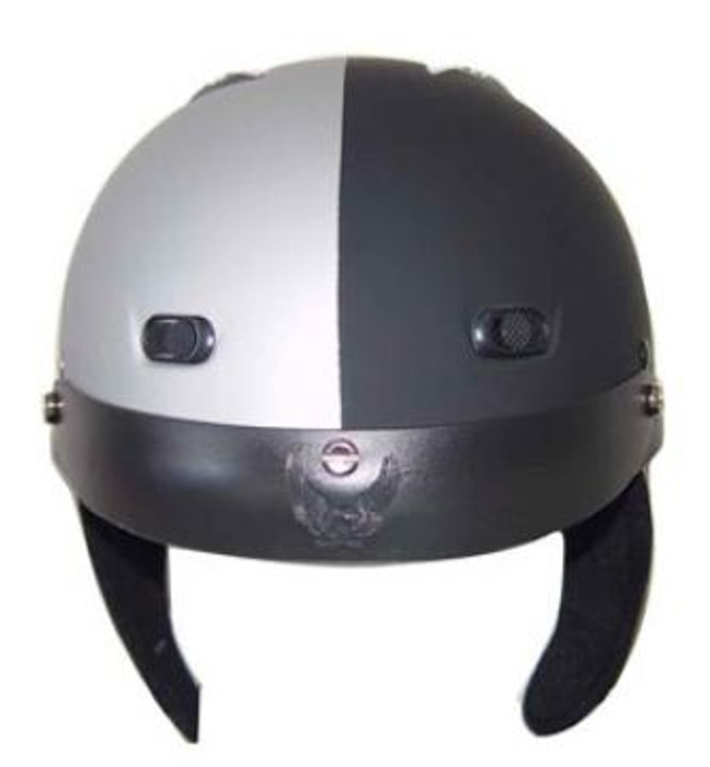 100VSFB 1Vsfb - Dot Matte Dot Black/Silver Motorcycle Helmet By Nuorder