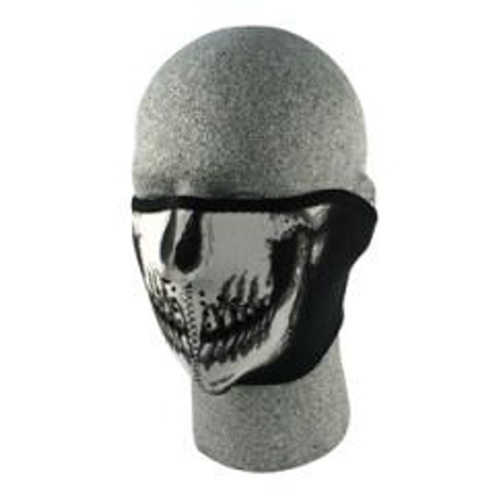 FME10 -WNFM00HG-E10 Face Mask - 1/2 Glow In The Dark Skull Mask By Nuorder
