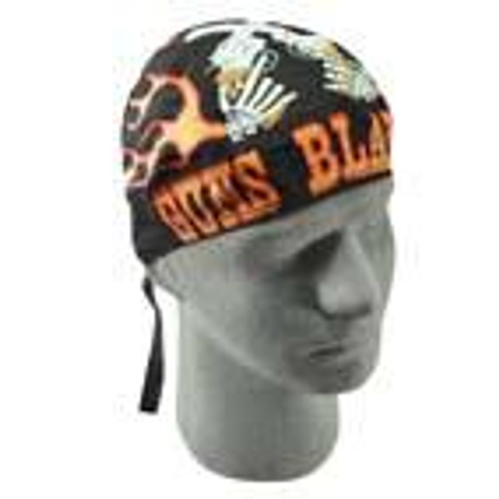 DRJ2 - Z617-J2 Skull Cap - Guns Blazing Doo-Rags By Nuorder